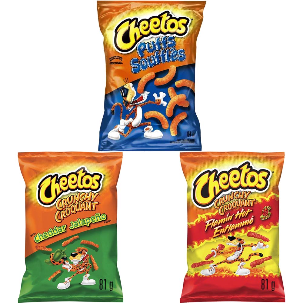Assorted Cheetos – 170g To 235g – 2 for $10