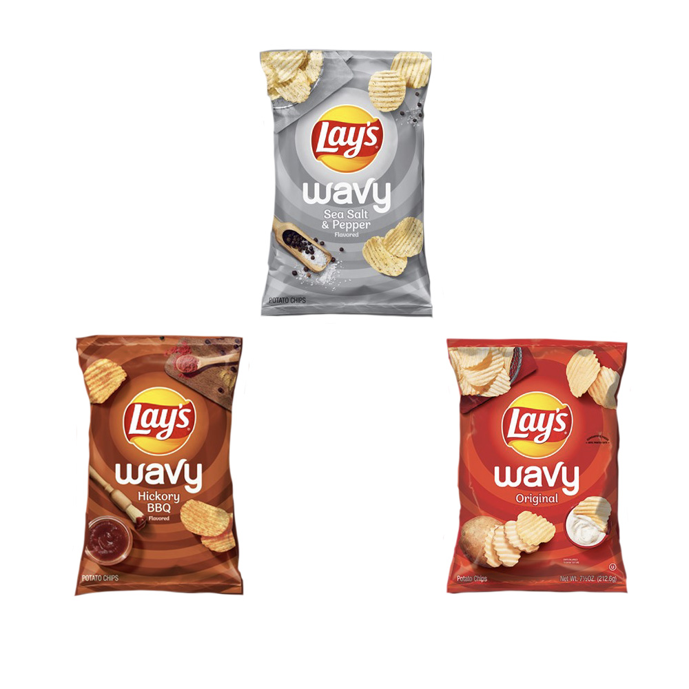 Assorted Lay’s Wavy – 66g – 2 for $4