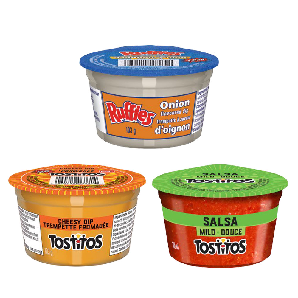 Assorted Tostitos And Ruffles Dip – 103g – 2 For $4.24